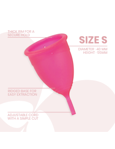 INTIMICHIC - MENSTRUAL CUP MEDICAL GRADE SILICONE - SIZE S 7 