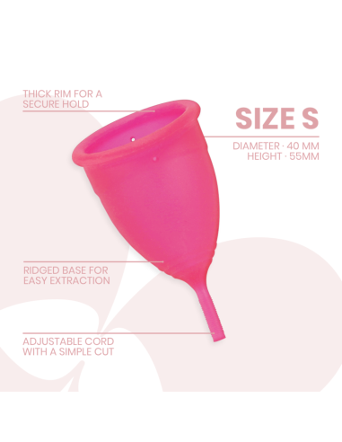 INTIMICHIC - MENSTRUAL CUP MEDIZINISCHES SILIKON - GRÖSSE S 7 