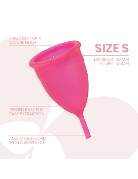 INTIMICHIC - MENSTRUAL CUP MEDICAL GRADE SILICONE - SIZE S 7 