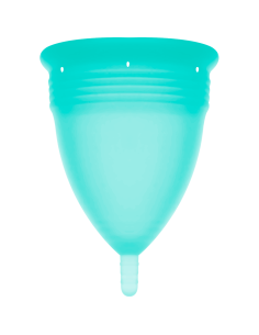 STERCUP - COUPE MENSTRUELLE EN SILICONE FDA AIGUE-MARINE - TAILLE L 5 