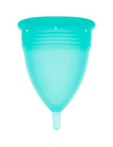 STERCUP - COUPE MENSTRUELLE EN SILICONE FDA AIGUE-MARINE - TAILLE L 5 