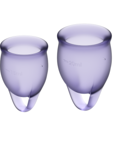 SATISFYER - FEEL CONFIDENT MENSTRUAL CUP PURPLE 15 + 20 ML 1 