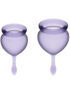 SATISFYER - FEEL GOOD MENSTRUAL CUP PURPLE 15 + 20 ML 2 