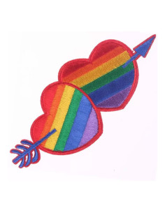 PRIDE - PATCH CON CUORE BANDIERA LGBT 1 