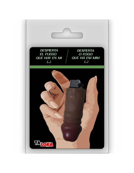 TALOKA - BRIQUET FANTASTIQUE EN FORME DE PÉNIS DE COULEUR MULATTO 100% RECHARGEABLE 1 