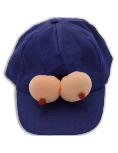 DIABLO PICANTE - CASQUETTE BLEUE AVEC SEINS 1 