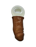 DIABLO PICANTE - BROWN RUBBER PENIS SHAPED OPENER 1 