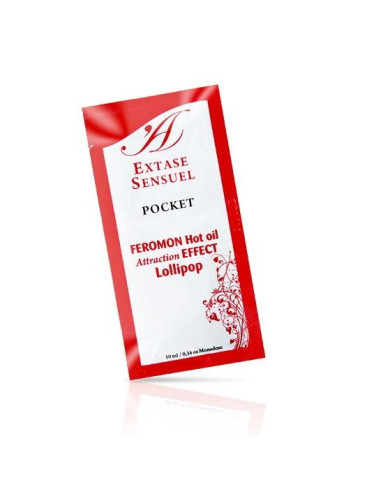 EXTASE SENSUAL - OLIO DA MASSAGGIO AI FEROMONI EFFETTO CALORE LOLLIPOP 10 ML 2 