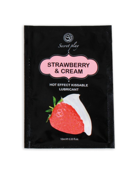 SECRETPLAY - SINGLE DOSE LUBRICANT STRAWBERRIES & CREAM 10 ML 1 