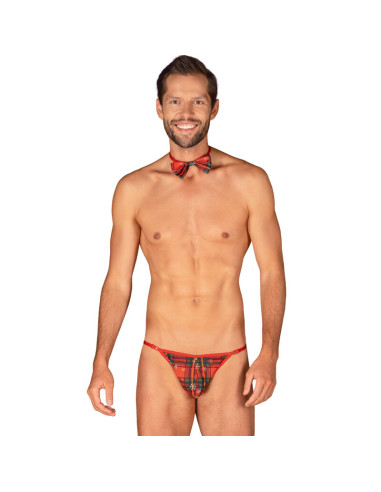 OBSESSIVE - MS MERRILO THONG & BOW TIE ONE SIZE 9 