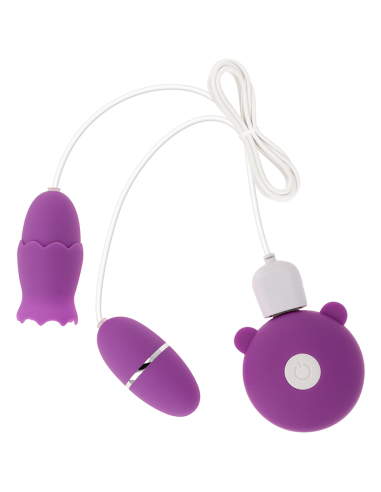 OHMAMA - DOUBLE STIMULATEUR 10 MODES DE VIBRATION 4 