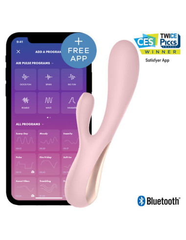 SATISFYER - MONO FLEX PINK WITH APP 4 