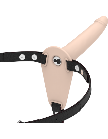 FETISH SUBMISSIVE HARNESS - VIBRATORE IN SILICONE FLESH 15 CM 6 