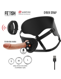 FETISH SUBMISSIVE CYBER STRAP - HARNESS WITH REMOTE CONTROL DILDO WATCHME S TECHNOLOGY 15 