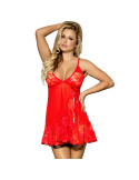 SUBBLIME - BABYDOLL FLORAL LACES ROUGE S / M 4 