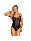 SUBBLIME - TEDDY FLORAL DENTELLE NOIR TAILLE UNIQUE 5 