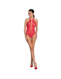 PASSION - FEMME BS088 BODYSTOCKING ROUGE TAILLE UNIQUE 2 