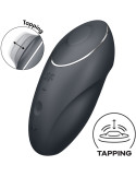 SATISFYER - TAP & CLIMAX 1 AUFLEGVIBRATOR SCHWARZ 6 