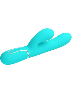 PRETTY LOVE - VIBRATORE MULTIFUNZIONE G-SPOT VERDE ACQUA 5 