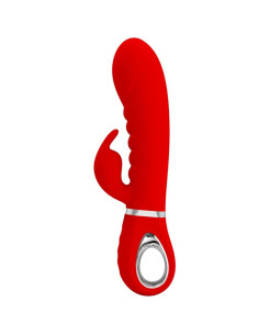 PRETTY LOVE - VIBRATEUR MULTIFONCTION G-SPOT PRESCOTT ROUGE 9 