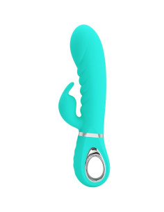 PRETTY LOVE - PRESCOTT MULTIFUNKTIONS-G-SPOT-VIBRATOR AQUA GREEN 9 