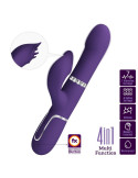 PRETTY LOVE - ZALIN PERLE VIBRATORE CONIGLIO 4 EN 1 VIOLA 11 