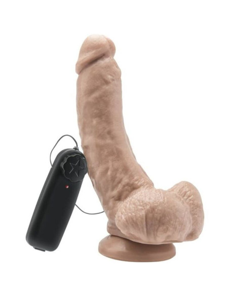 GET REAL - DILDO 20,5 CM WITH BALLS VIBRATOR SKIN 2 