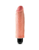 KING COCK - 15.24 CM VIBRATING STIFFY FLESH 4 