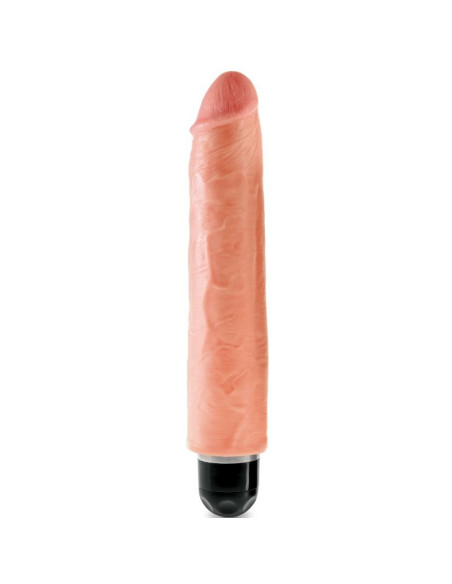 KING COCK - 25.4 CM VIBRATING STIFFY FLESH 4 