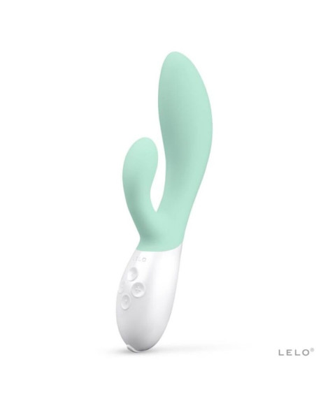 LELO - INA 3 GREEN RABBIT VIBRATOR LUXURY SEAWEED 5 