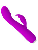 PRETTY LOVE - VIBRATEUR RECHARGEABLE RACHEL AVEC VENTOUSE VIOLET 10 