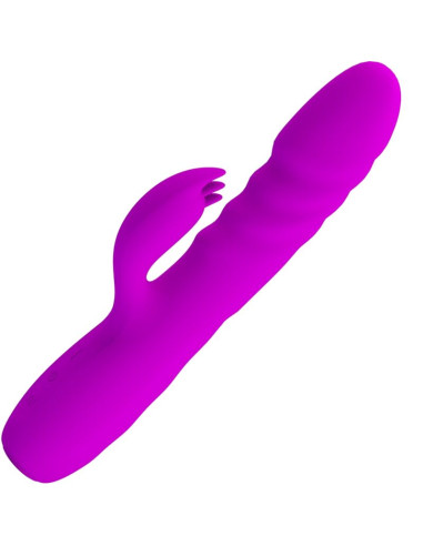 PRETTY LOVE - MELANIE PURPLE RECHARGEABLE RABBIT VIBRATOR 8 