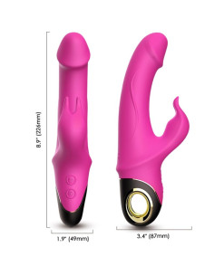 ARMONY - METEROR DILDO VIBRATOR RABBIT ROTATOR FUCHSIA 5 