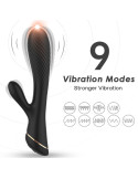 ARMONY - VIBRATEUR LAPIN SILICONE NOIR 4 