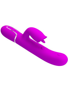 PRETTY LOVE - RABBIT VIBRATOR WITH LICKING FUCHSIA 4 