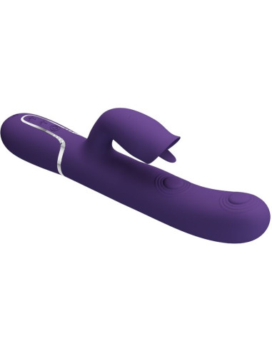 PRETTY LOVE - RABBIT VIBRATOR WITH LICKING PURPLE 4 