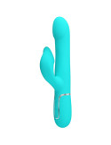 PRETTY LOVE - RABBIT VIBRATOR PEARLS AQUA GREEN 10 