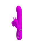 PRETTY LOVE - VIBRATEUR MULTIFONCTION LAPIN 4 EN 1 PAPILLON FUCHSIA 11 