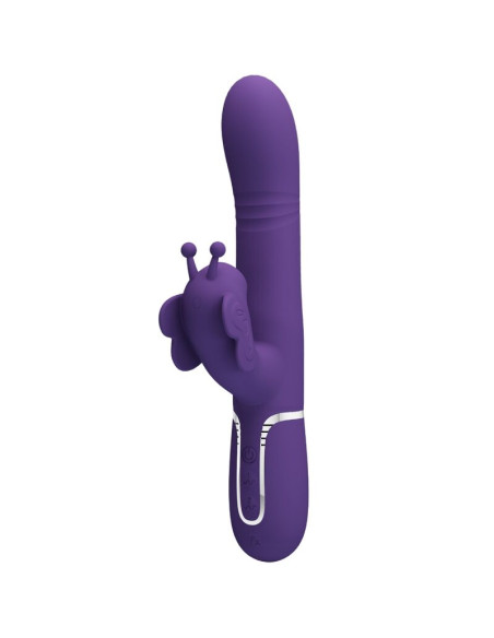 PRETTY LOVE - MULTIFUNCTION RABBIT VIBRATOR 4 IN 1 BUTTERFLY PURPLE 11 