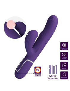 PRETTY LOVE - PERLITA VIBRATORE G-SPOT 3 IN 1 MULTIFUNZIONE VIOLA 11 