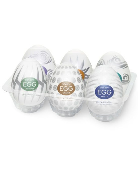 TENGA - MASTURBATOR EGG MODEL II PACK 6 UNITS 7 