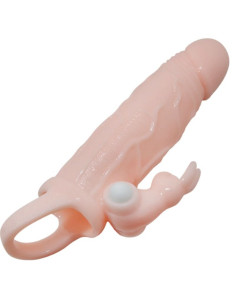 BAILE - BRAVE MAN PENIS COVER WITH RABBIT AND DOUBLE ENGINE FLESH 16.5 CM 9 