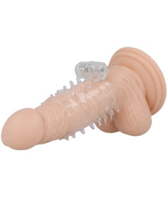 CASUAL LOVE - COPERTURA PER PENE VIBRATORE TRASPARENTE CON ANELLO 5 