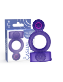 CASUAL LOVE - RING VIBRATING DOUBLE PLEASURE PURPLE 4 