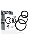 ADDICTED TOYS - RINGS SET FOR PENIS BLACK 4 