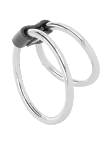 DARKNESS - DOUBLE METAL PENIS RING 4 