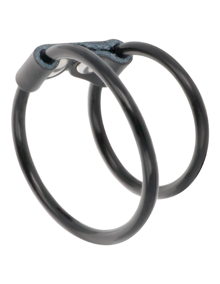 DARKNESS - DOUBLE FLEXIBLE PENIS RING 4 