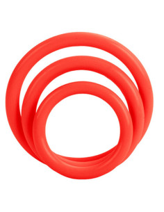 CALEXOTICS - TRI-RINGS SET RED 4 