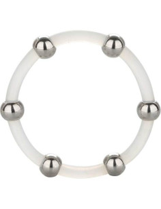 CALEXOTICS - STEEL BEADED SILICONE RING XL 4 