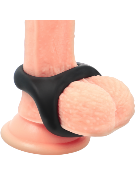 POWERING - SUPER FLEXIBLE AND RESISTANT PENIS AND TESTICLE RING PR13 BLACK 9 